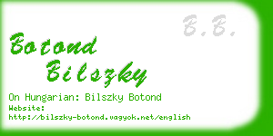 botond bilszky business card
